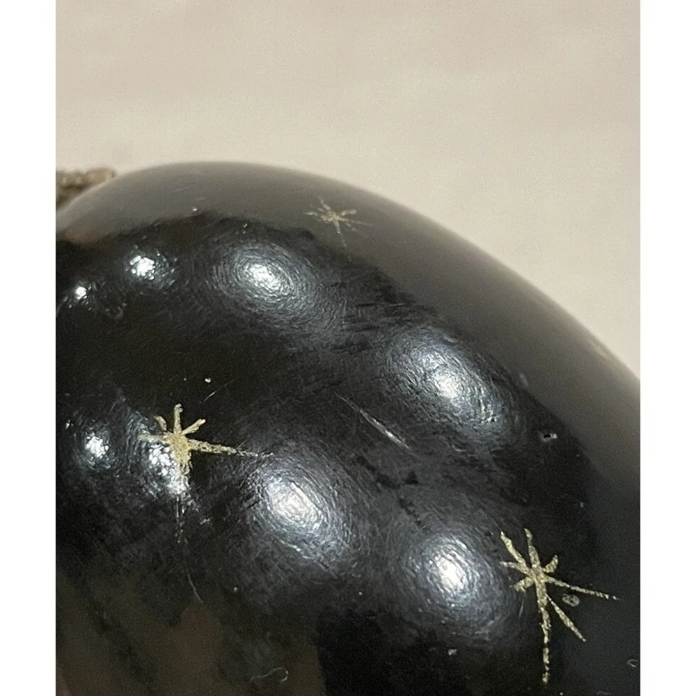 Vintage Russian Hand Painted Lacquer Egg Winter Orthodox Church‎ Signed Usov